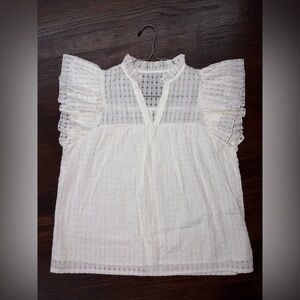 SHEIN women’s white dressy blouse